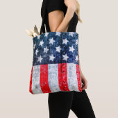 Tote Bag Drapeau américain (De près)