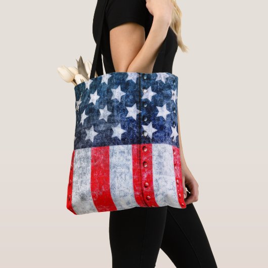 Tote Bag Drapeau américain (De près)