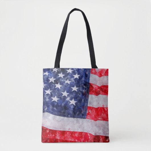 Tote Bag Drapeau américain (Devant)