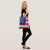 Tote Bag Drapeau américain (Sur le modèle)