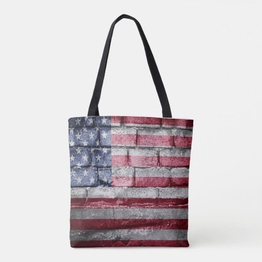 Tote Bag Drapeau américain (Dos)