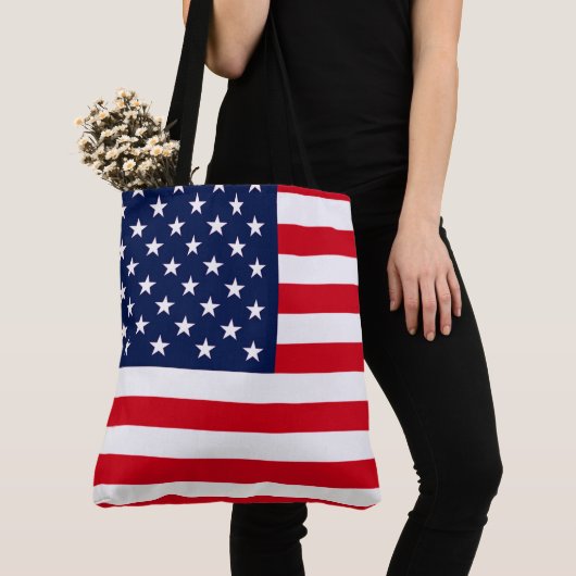 Tote Bag Drapeau américain (De près)