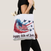 Tote Bag Drapeau américain, 4 juillet (De près)