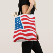 Tote Bag drapeau américain - 4 juillet (De près)