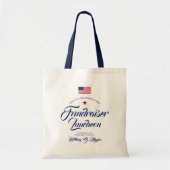 Tote Bag Drapeau américain à thème patriotique (Devant)