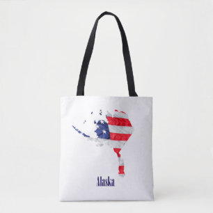 Tote Bag Drapeau américain Alaska États-Unis