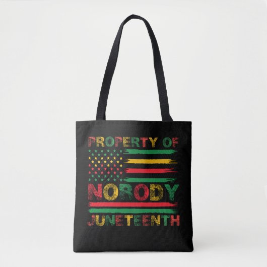 Tote Bag Drapeau américain de la Juneteenth de Personne (Devant)