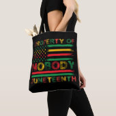 Tote Bag Drapeau américain de la Juneteenth de Personne (De près)
