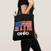 Tote Bag Drapeau américain de l'Ohio (De près)