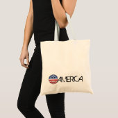 Tote Bag Drapeau américain de sourire (Devant (produit))