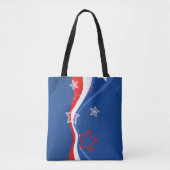 Tote Bag Drapeau américain design moderne abstrait (Devant)