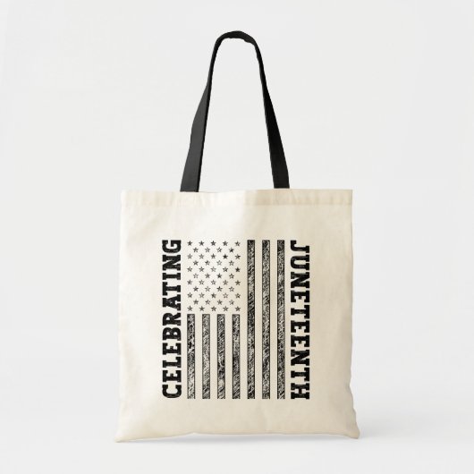 Tote Bag Drapeau américain en détresse (Devant)