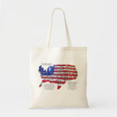 Tote Bag Drapeau américain et art constitutionnel par surpr (Devant)