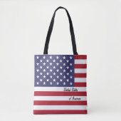 Tote Bag Drapeau américain/fan de mode/sports (Devant)