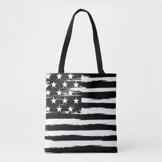 Tote Bag Drapeau américain Grungy Fourre-tout (Devant)