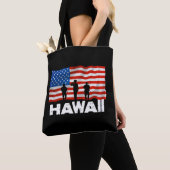Tote Bag Drapeau américain Hawaii (De près)