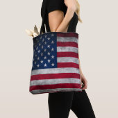 Tote Bag Drapeau américain patriotique (De près)