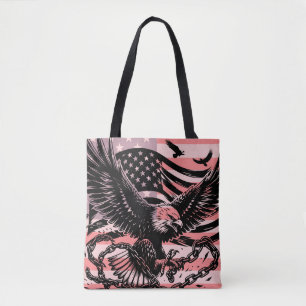 Tote Bag Drapeau américain patriotique et aigle Masculin Ho