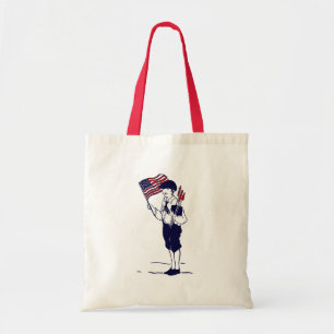 Tote Bag Drapeau américain patriotique et feu d'artifice ga