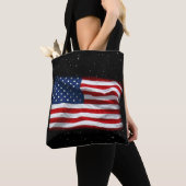 Tote Bag Drapeau américain patriotique États-Unis (De près)