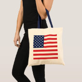 Tote Bag Drapeau américain patriotique étoiles et rayures (Devant (produit))