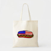 Tote Bag Drapeau américain patriotique Hot Dog (Devant)