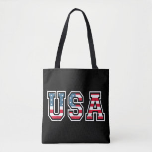 Tote Bag Drapeau Américain Patriotique Pour Hommes Femmes E