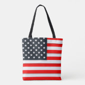 Tote Bag Drapeau américain personnalisé (Dos)