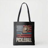 Tote Bag Drapeau américain Pickleball (Devant)