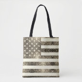 Tote Bag Drapeau américain sépia rustique parties scintilla (Devant)