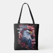 Tote Bag Drapeau américain Stars Stripes Freedom Forever Ea (Dos)