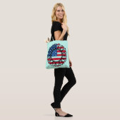 Tote Bag Drapeau américain Tournesol-32222 (Sur le modèle)