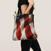 Tote Bag Drapeau américain vertical (De près)