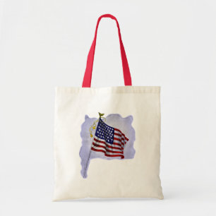 Tote Bag Drapeau américain vintage aux couleurs patriotique