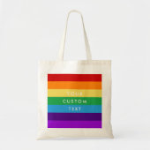 Tote Bag drapeau arc-en-ciel (Devant)