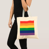 Tote Bag Drapeau arc-en-ciel (Devant (produit))