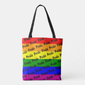 Tote Bag Drapeau arc-en-ciel gay pride (Dos)