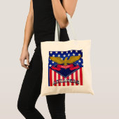 Tote Bag Drapeau Arkansas USA (Devant (produit))