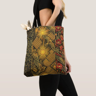 Tote Bag Drapeau Art Déco Patrimoine Nom personnalisé Bel