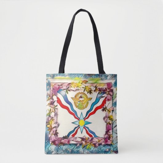 Tote Bag Drapeau assyrien (Devant)