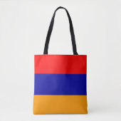 Tote Bag Drapeau aux couleurs de l'Arménie (Devant)