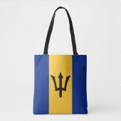 Tote Bag Drapeau barbadien, Drapeau de la Barbade (Devant)