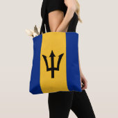 Tote Bag Drapeau barbadien, Drapeau de la Barbade (De près)