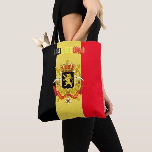 Tote Bag Drapeau belge (De près)