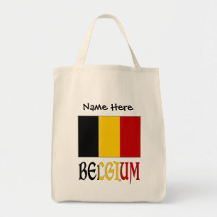 Tote Bag Drapeau belge personnalisé Belgique