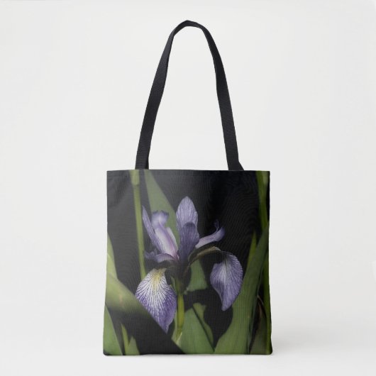 Tote Bag Drapeau bleu Iris Fleur (Devant)