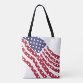 Tote Bag Drapeau bleu rouge (Dos)