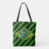 Tote Bag Drapeau brésilien de rayures (Dos)