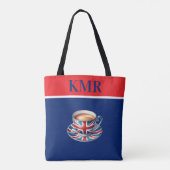 Tote Bag Drapeau britannique sur l'anglais Teacup (Dos)