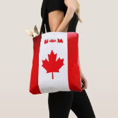 Tote Bag Drapeau canadien (De près)